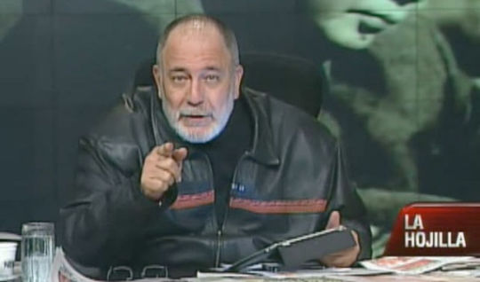 Mario Silva, presentador de La Hojilla
