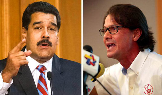 El presidente Nicolás Maduro y el presidente de Empresas Polar, Lorenzo Mendoza