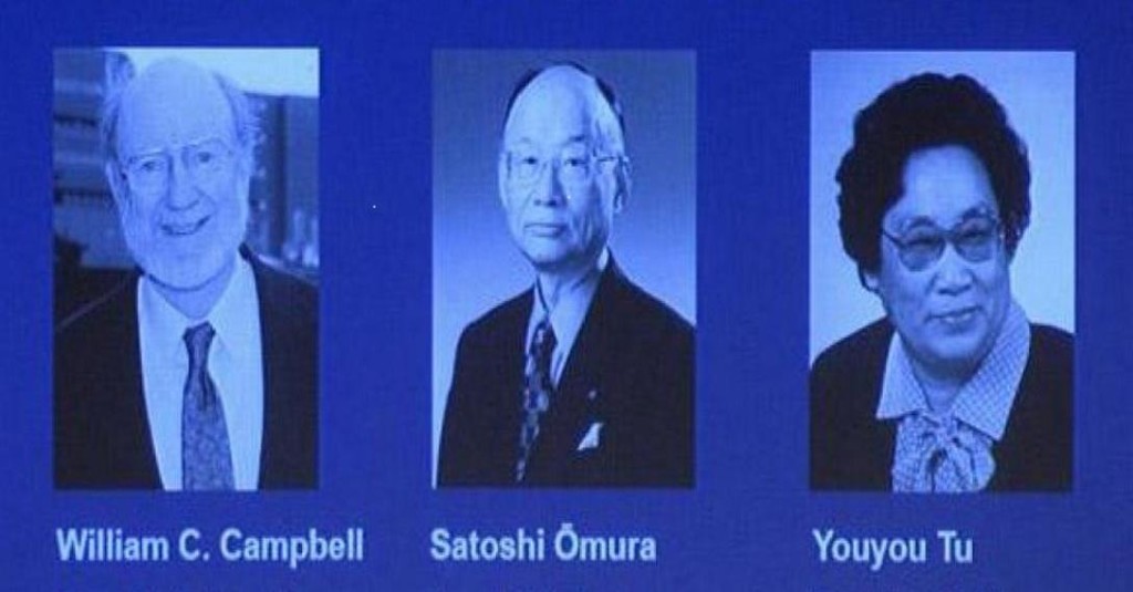 El irlandés William Campbell, el japonés Satoshi Omura y la china Youyou Tu fueron galardonados este lunes con el Premio Nobel de Medicina