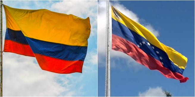 Banderas de Colombia y Venezuela | Imagen: LVE