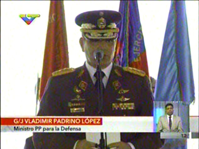 General en jefe, Vladimir Padrino López | Foto: Captura de video