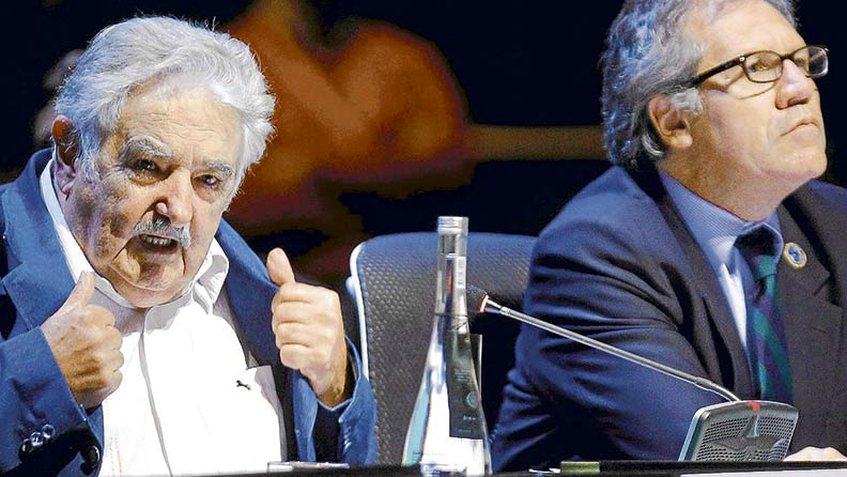 "Pepe" Mujica (izquierda) y Luis Almagro (derecha) | Foto: Archivo