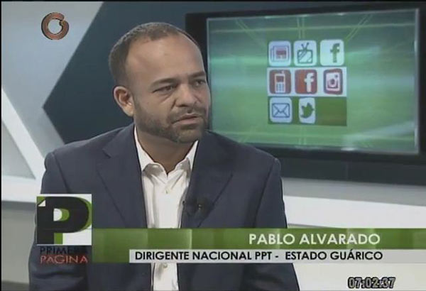 Pablo Alvarado, presidente al Consejo Legislativo de Guárico | Imagen: Captura de video - Globovisión