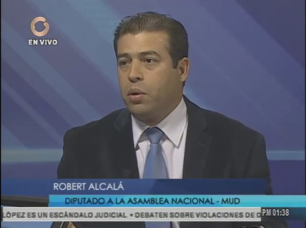 Diputado Robert Alcalá | Foto: Captura de video