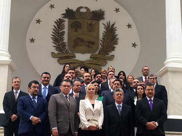 Diputados ante la Asamblea Nacional | Foto: @delsasolorzano