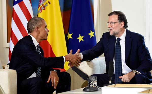 Barack Obama junto a Mariano Rajoy | Foto:AP