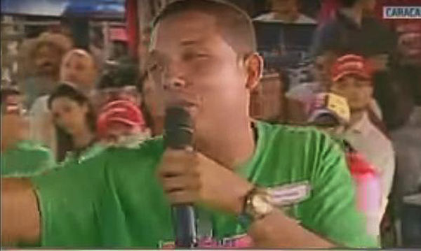 Frank Mendoza - chavista | Foto: captura de video