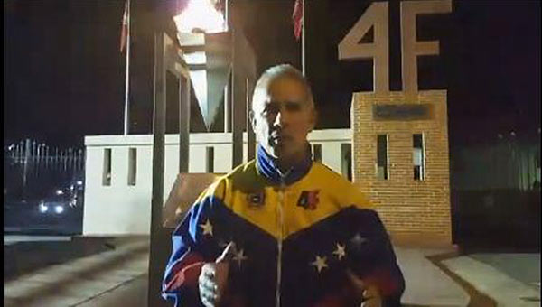 Freddy Bernal en el Cuartel de la Montaña | Foto: captura de video