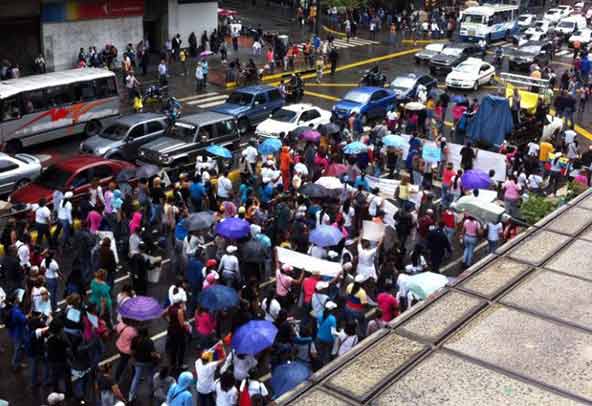 Marcha en la Av. Francisco de Miranda | Foto: @lizardo_jesus