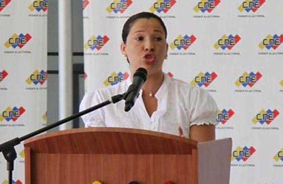 Tania D’Amelio, Rectora del Consejo Nacional Electoral (CNE) |Foto archivo