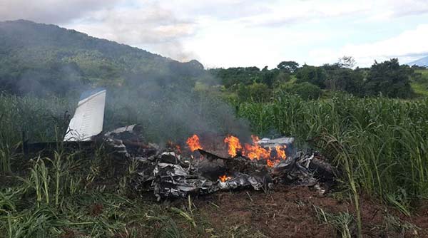 Restos de la avioneta en Yaritagua | Foto: jlinarezarias