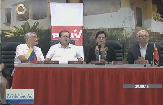 Representantes de Venezuela y China | Foto: Captura de video
