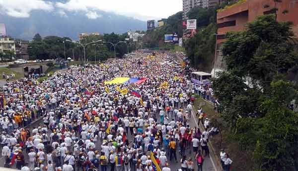 Toma de Caracas | Foto: Vía @enpaiszeta