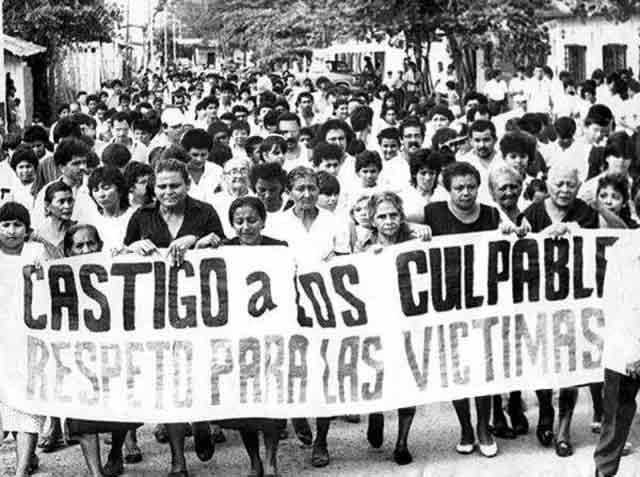 Protesta por masacre de El Amparo