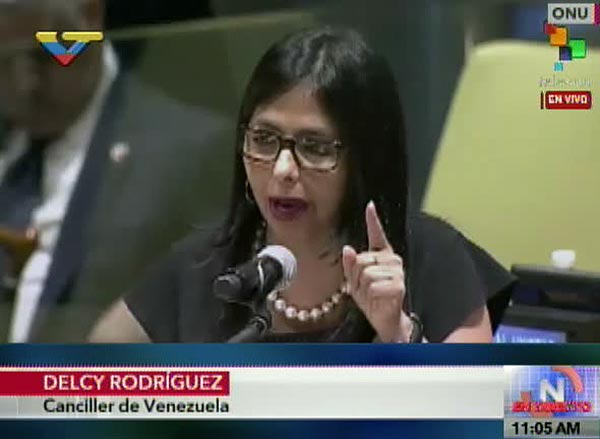 Delcy Rodríguez en la ONU | Foto: @VTVcanal8