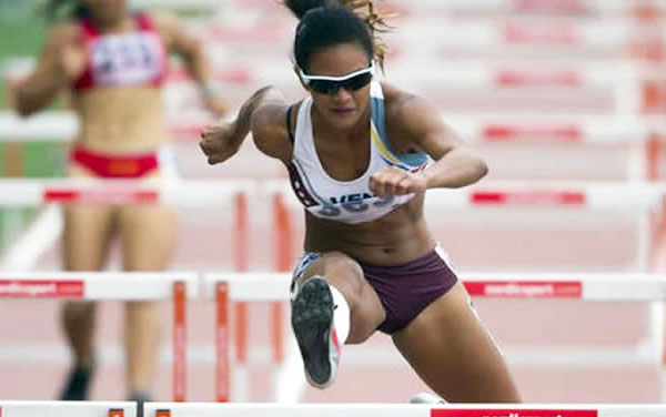 Génesis Romero, subcampeona en 100 m planos y ganadora en los 200 m de la Liga de Atletismo 