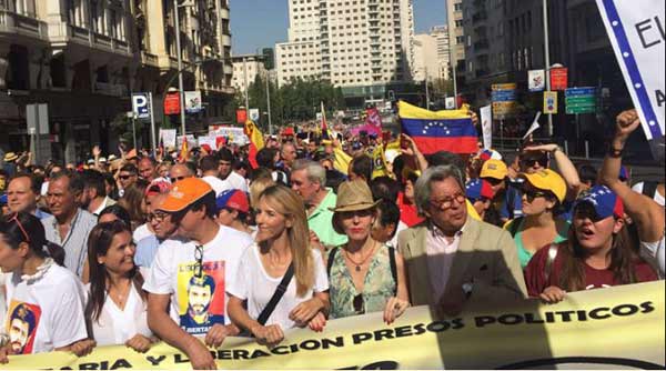 Marcha en Madrid en apoyo a Venezuela | Foto: @beatrizbecerrab