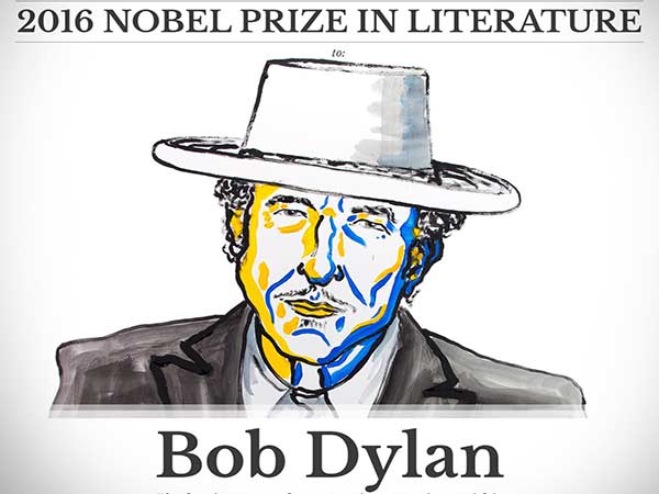 Bob Dylan gana Nobel de Literatura 2016 | Imagen: nobelprize.org