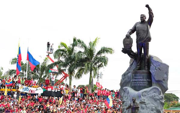 Estatua de Chávez en Sabaneta | Foto: Prensa Presidencial