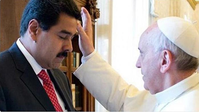 Nicolás Maduro y el Papa Francisco | Foto: @VillegasPoljak