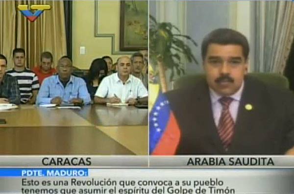 Nicolás Maduro preside consejo de vicepresidentes territoriales | Foto: Captura de video