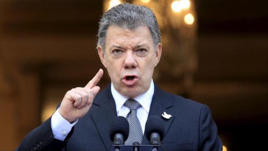 Juan Manuel Santos, presidente de Colombia |Captura de video