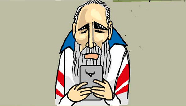 Fidel Castro y el grupo de Whatsapp | Ilustracion: EDO