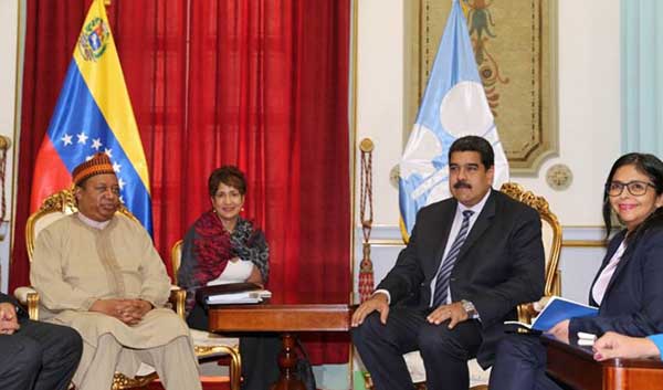 Maduro se reúne con el secretario general de la Opep | Foto: @PresidencialVen