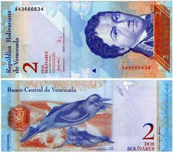 Billete de 2 bolívares no vale nada gracias a la evaluación  en Venezuela|Foto referencial