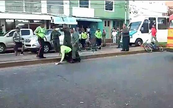 Enfrentamiento entre la GNB y la policía Municipal de Maturín | Foto: Captura de video