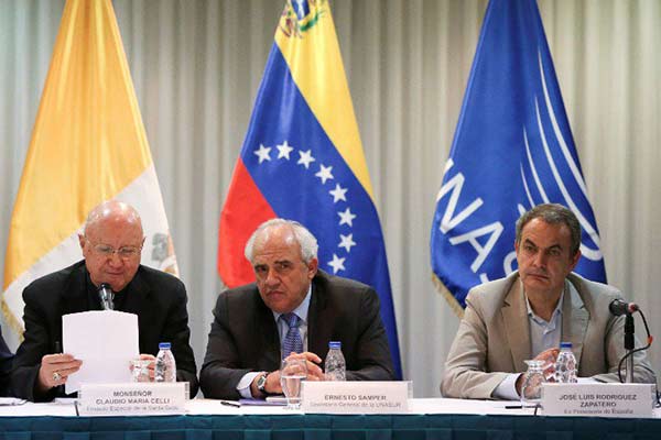 Mediadores del diálogo entre Gobierno- MUD |Foto: Reuters