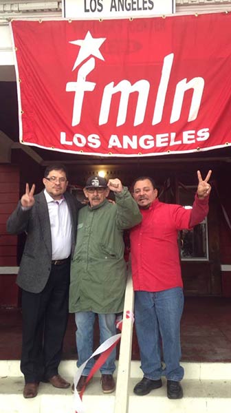 Moreno con activistas de FMLN en California | Aporrea
