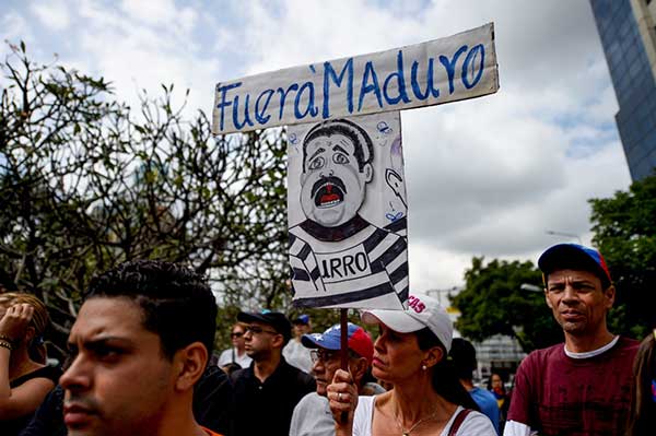 Venezolanos protestan contra Nicolás Maduro | Foto: Federico Parra/AFP