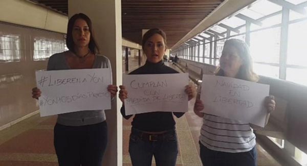 Desde el Palacio de Justicia, familiares piden la liberación de Yon Goicoechea|Captura de video