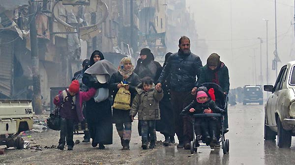 Evacuación de civiles en Alepo | AFP