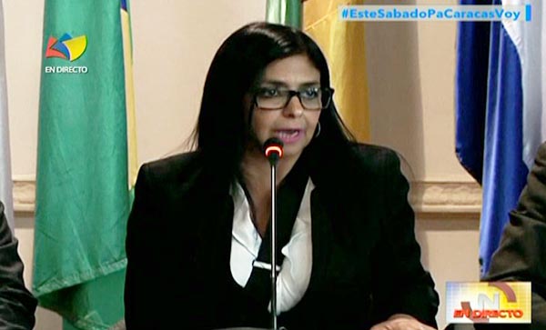 Canciller Delcy Rodríguez | Foto: Captura de video
