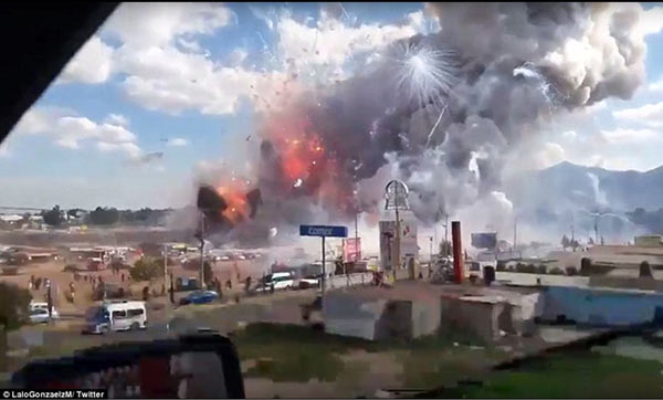 Explosión en México | Foto: Daily Mail