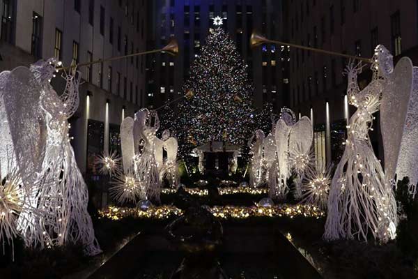 Encienden el tradicional árbol de navidad en New York |Foto: EFE