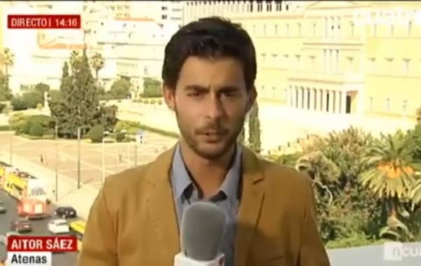 Periodista Aitor Sáez | Foto: captura de video
