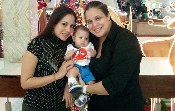 Giniveth Soto (fallecida) y Migdelis Miranda, con su hijo | Foto: Twitter