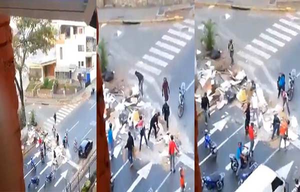 Colectivos violentos arremeten contra viviendas en Táchira | Captura de video