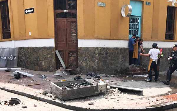Explosión en Bogotá | Foto Twitter