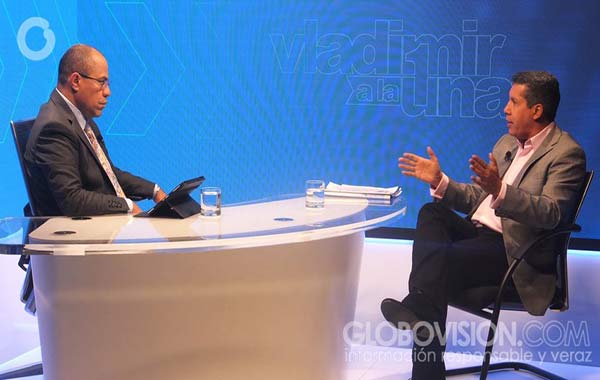 Henri Falcón en entrevista por Vladimir a la 1 |Foto: Globovisión