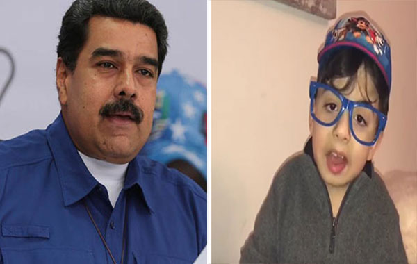 La petición que le hizo el famoso niño de Instagram a Nicolás Maduro | Composición