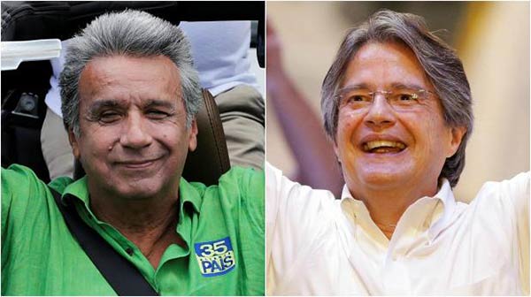 Lenín Moreno y Guillermo Lasso, candidatos a la presidencia de Ecuador | Foto: Reuters