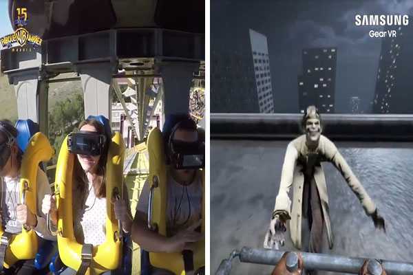 Samsung se alía con Parque Warner para ofrecer la primera montaña rusa con realidad virtual en España | Captura de video