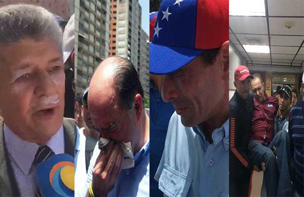 Diputados opositores fueron reprimidos brutalmente con bombas lacrimógenas | Composición: NotiTotal