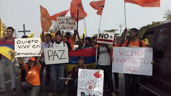 Anzoátegui se une a la protesta de este 13 de abril | Foto: @JuventudesAnz
