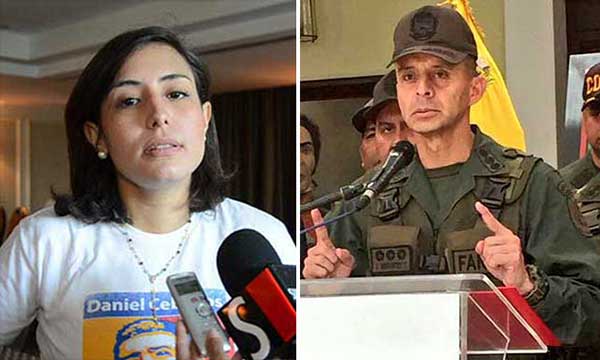 Comandante de la REDI-Andes amenazó a Patricia de Ceballo con mandarla a Ramo Verde | Composición
