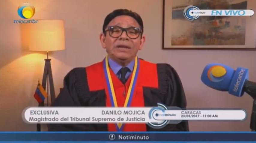 Magistrado del TSJ, Danilo Mojia | Captura de video